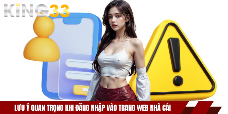 Lưu ý quan trọng khi đăng nhập vào trang web nhà cái